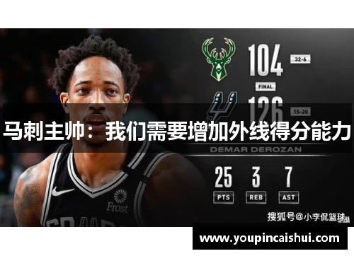 马刺主帅：我们需要增加外线得分能力